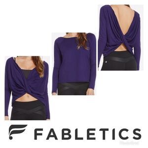 Fabletics Switch back tee. Blue/purple. XS